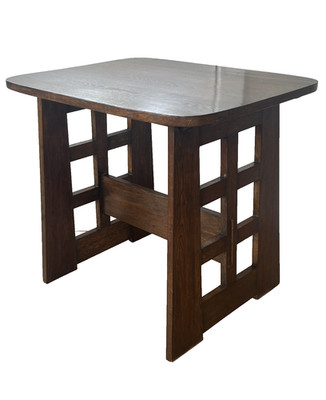 ANTIQUE ARTS & CRAFTS OAK LIBARY TABLE AFTER LIBMERT NO. 140 30''x23 5/8''x27''T