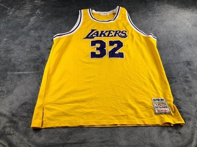 Mitchell & Ness Lakers Trikot Herren Johnson 32 gelb NBA 1979-80 Classic