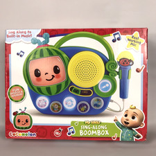 COCOMELON My First Sing-Along Boombox with Microphone Musical Toy - New/Open Box