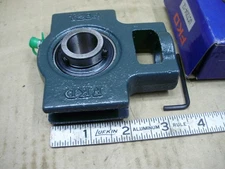 FKD UCT204-12, 3/4" Conveyor Roller / Pulley, Take Up Bearing & Housing