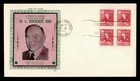 DR WHO 1951 CANADA FDC PRIME MINSTER KING BLOCK JCR CACHET R78695