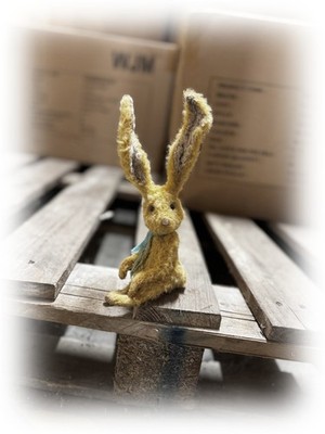 Flexible gewichtete gelenkige OOAK Handarbeit Sammler Hase Kaninchen Bär Kunstpuppe