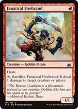 x1 Fanatical Firebrand - Rivals of Ixalan - NM - MTG