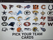 NFL All Era 75 Card Lots- Pick Your Team! - Rookies/Inserts/Parrallels Included