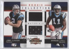 2010 Threads Rookie Collection Combos Materials Jimmy Clausen Brandon LaFell 0a1