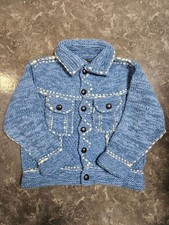 KAPITAL wool knit cowichan Jacket hand-knitted Size Free