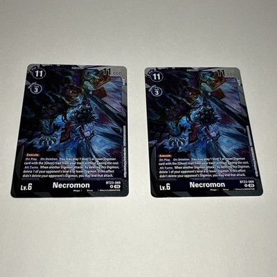 Digimon TCG BT23-069 Hackers' Slumber Necromon x2