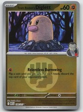 Team Rocket's Diglett (Fighting Energy) Reverse Holo Ascended Heroes 100/217 NM