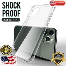 For iPhone 14 13 12 11 Pro Clear Case 3HRating Scratch Resistant Cover