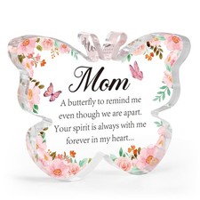 Sympathy Loss of Mom Memorial Bereavement Butterfly Acrylic Remembrance Gift
