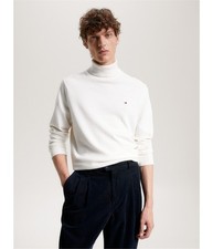 Tommy Hilfiger Mens Cotton Blend Knit Sweater, White, XX-Large
