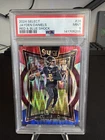 Panini 2024 Select Jayden Daniels #26 Red & Blue Shock Prizm Rookie PSA 9