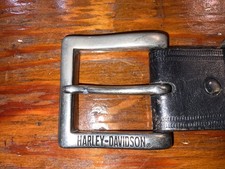Vintage Harley Davidson Belt & Buckle Leather...