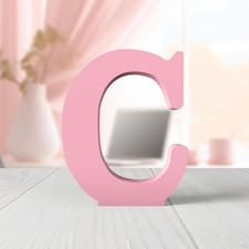 6 Inch Pink Wood Letters Unfinished Wood Letters for Wall Decor Decorative Stand