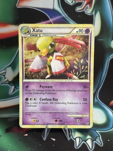 Xatu 11/95 HGSS Unleashed Rare 2010 Pokemon Trading Card MP