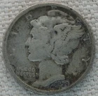 1928-D Mercury Dime US Mint 10C Silver Coin Fine+ Circulated Better Date