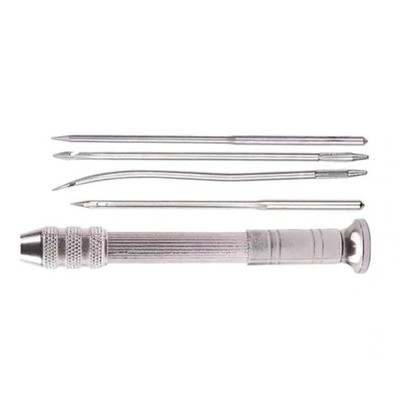 Leather Sewing Awl Set Shoes Repair Punch Stitching Needle Alloy+Copper 100% New