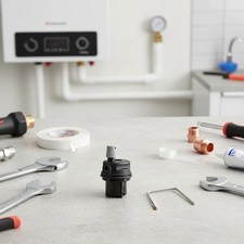 Valvola di scarico pompa acqua per caldaia a parete impianto riscaldamento sfiat