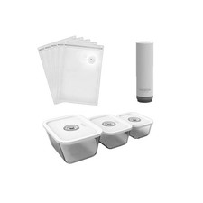 Sottovuoto Bimby set 3 contenitori in vetro + 25pz sacchetti + pompa