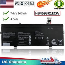 New HB4593R1ECW 7.6V 56.3Wh Battery for Matebook 14" KPL-W00 X PRO MACH-W29C US