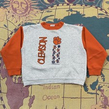 Vintage Clemson Tigers Sweatshirt Youth Large 14-16 College Football USA 80s
