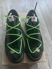 Nike X Off White Blazer Low 77, Schwarz Elektro Grün  EU46