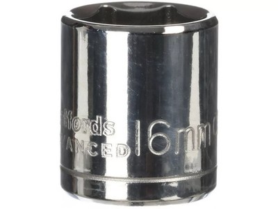 Halfords Advanced 16 mm 3/8'' Antrieb 6 Punkt flache CV-Steckschlüssel **SCHNELLER KOSTENLOSER VERSAND**