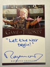 2024 Game of Thrones Legends Of The Realm RAYMOND GRIFFITHS Inscription Auto