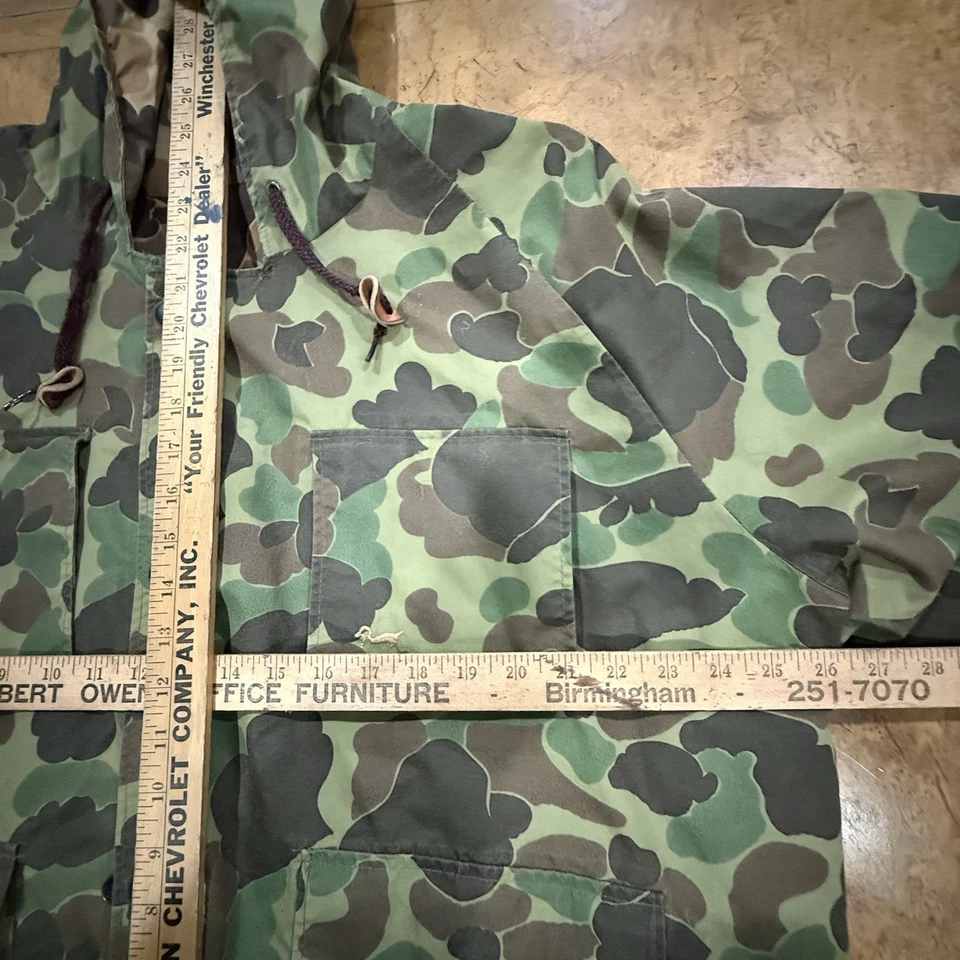 Vintage Duxbak Reversible Duck Camo Rainsuit. See Measurments - Image 4 of 4