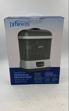 Dr.Brown's Black White All-In-One Clean Steam Baby Bottle Sterilizer And Dryer