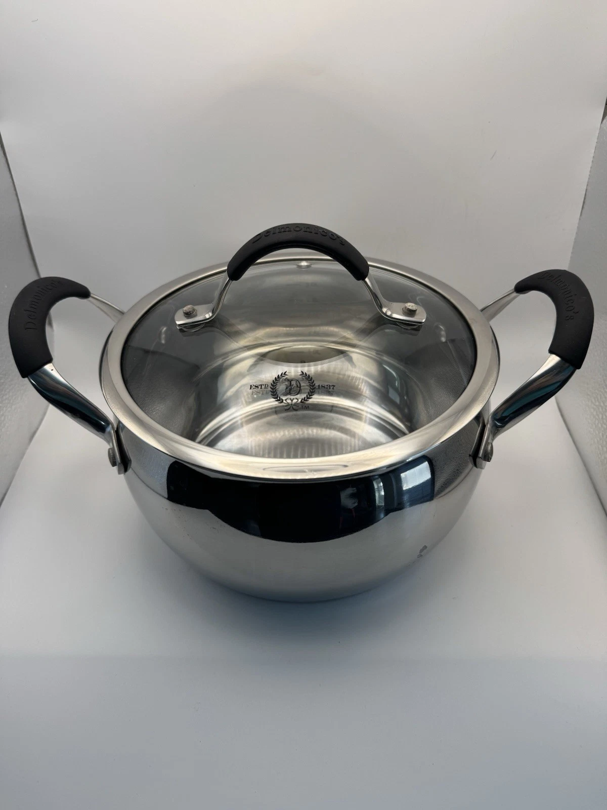 Delmonico's Stainless Steel 4 Qt 3.8 L Stockpot Pot with Lid
Opens in a new window or tab