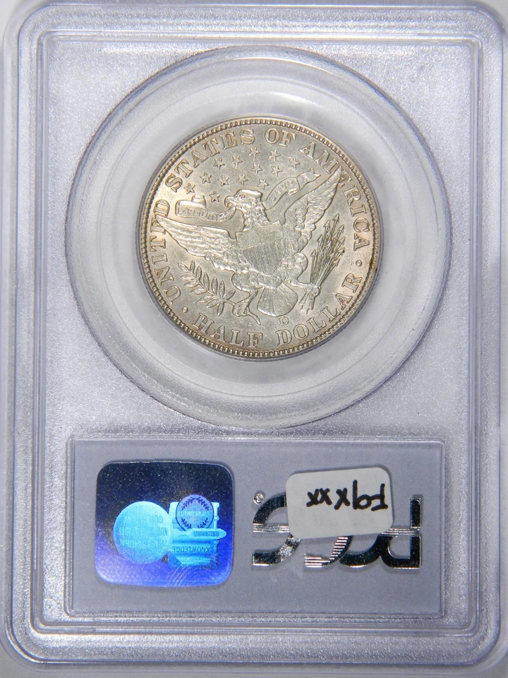 MEDIO DÓLAR 1912-D ~ PCGS AU50 ~ ¡PRECIO CORRECTO! Foto 4 de 4