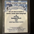 2025-26 Topps Inception- Will Riley Rookie Jumbo Relic Autograph Redemption RC