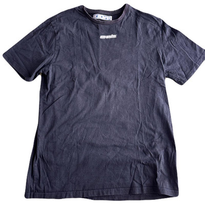 Off-White Short Sleeve Graphic T-shirt L Back Logo OMC1006R20E3009