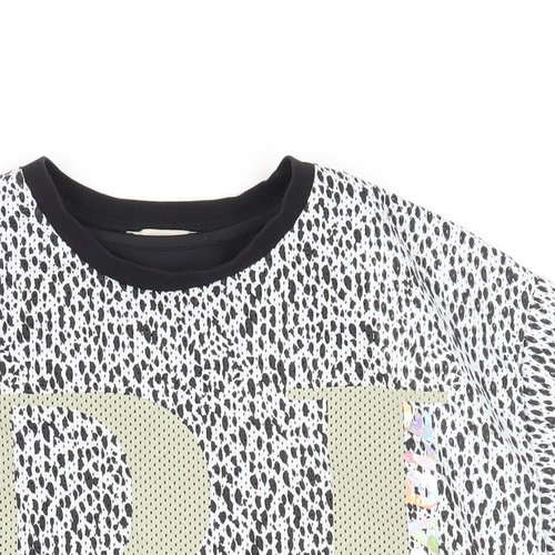 River Island Mädchen schwarz weiß Tiermotiv T-Shirt 11-12 - Bild 7 von 12