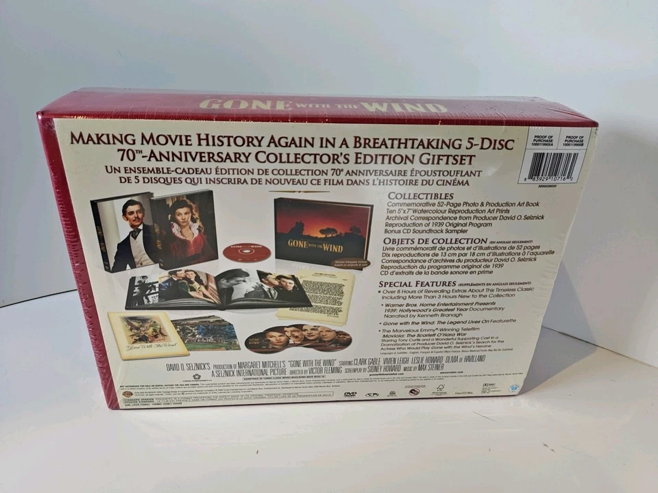 GONE WITH THE WIND Limited Edition 70th Anniversary Box Set- COMPLETE NEW SEALED - Image 3 of 4