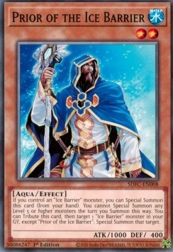 YuGiOh Prior of the Ice Barrier SDFC-EN008 Common Englisch Neu 1st