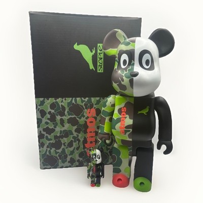 Bearbrick atmos x STAPLE #3 100% & 400% Set
