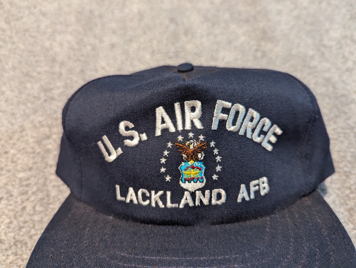Vintage USAF Hat Cap Snapback Lackland Air Force Base 80s 90s