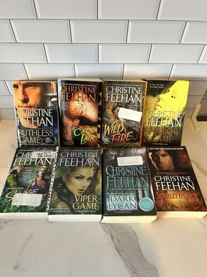Lot of 8 pb Romance Bks by Christine Feehan SERIES:  0062