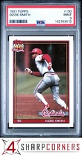 1991 TOPPS #130 OZZIE SMITH CARDINALS HOF PSA 9