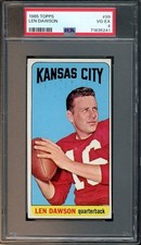 1965 Topps #99 Len Dawson HOF VG-EX PSA 4 Kansas City Chiefs 5241