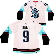 Kraken Ryan Donato Auto White Adidas Inaugural Jersey 