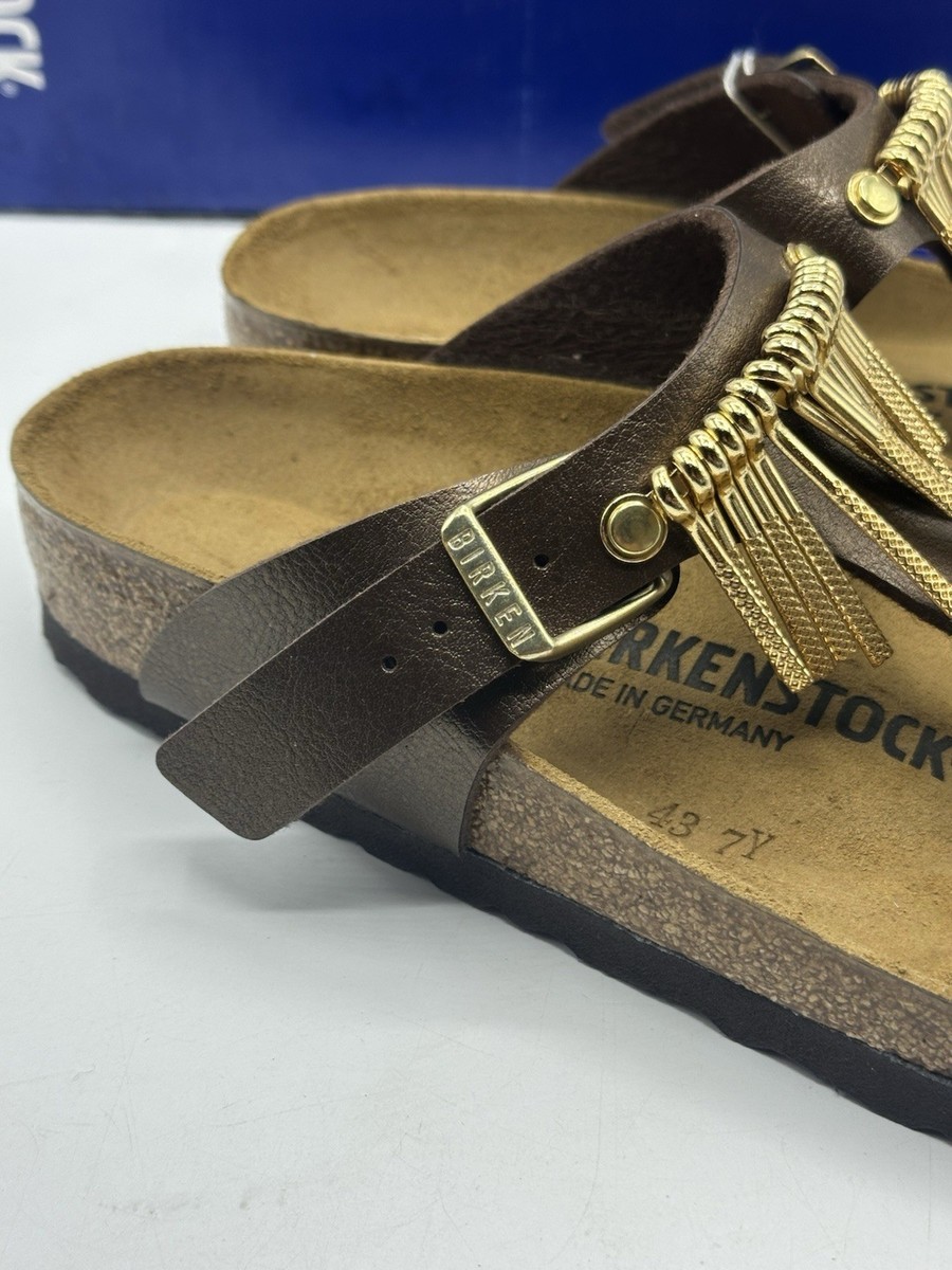 Birkenstock Gizeh BS Graceful Toffee Sandals EU 43 US Men’s 10 Birkenstock Gizeh Fringe Sandal Graceful Toffee Fringe Women  main image 4