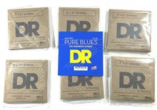 DR Electric Guitar Strings 6 Sets Pure Blues Vintage Pure Nickel 10-46