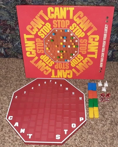 VTG 1980 PARKER BROTHERS CAN'T STOP BOARD GAME NO. 122 COMPLETE