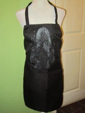 Unisex  Starry Stellar  Woman  In Glitter Adult Hand-Painted Apron Kitchen OS