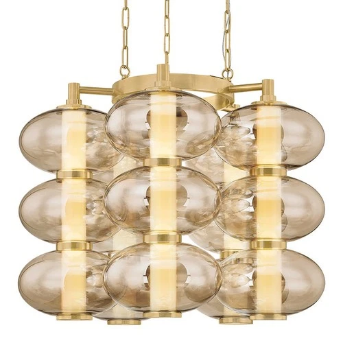 Corbett Lighting 504-31 Toulouse 31"W LED Abstract Chandelier - Brass - Picture 1 of 3