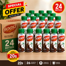 Boost High Protein Nutritional Drink Rich Chocolate 8 fl oz 24 Bottles 20g