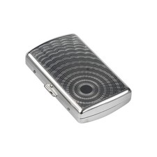 Metall Zigarettenetui 12 Zigaretten Tabakbox Taschenetui Silber